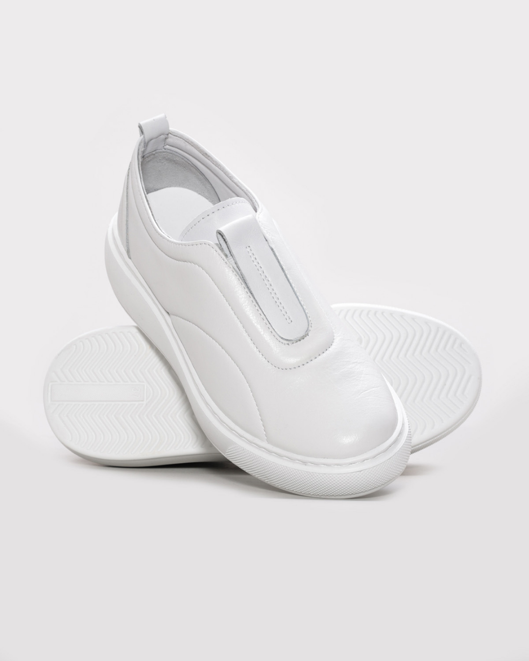 Hakiki Deri Beyaz Kadın Casual Ayakkabı (CW-04)